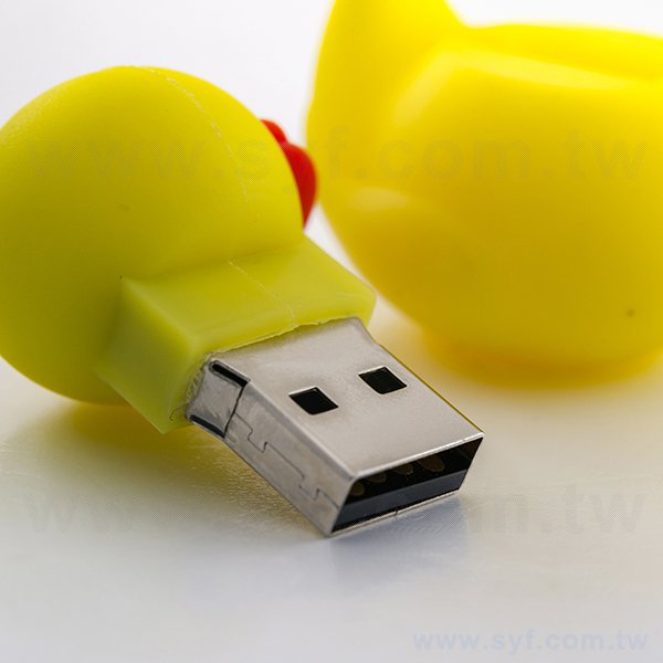 隨身碟-造型USB禮贈品-黃色小鴨矽膠隨身碟-客製隨身碟容量-採購訂製推薦禮品-1083-4
